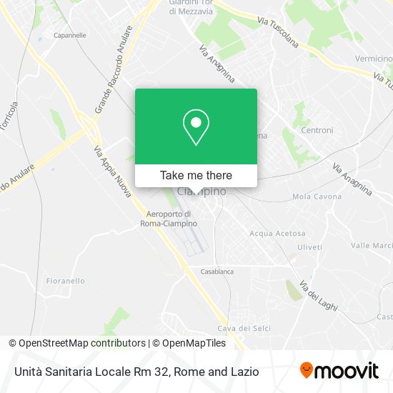 Unità Sanitaria Locale Rm 32 map