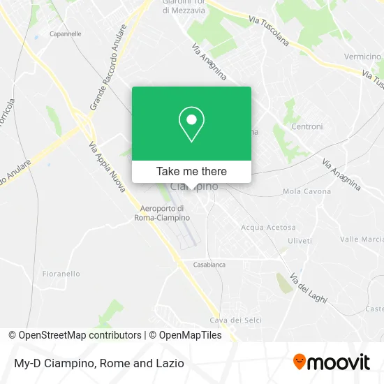 My-D Ciampino map