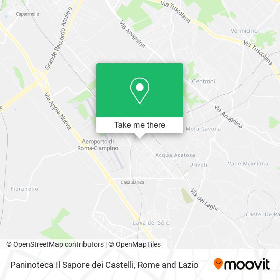Paninoteca Il Sapore dei Castelli map