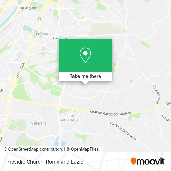Presidio Church map