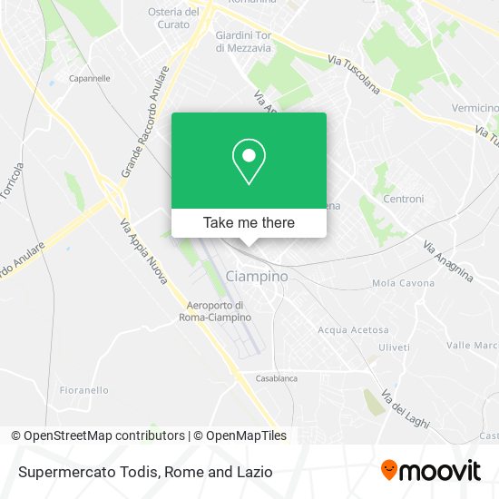 Supermercato Todis map