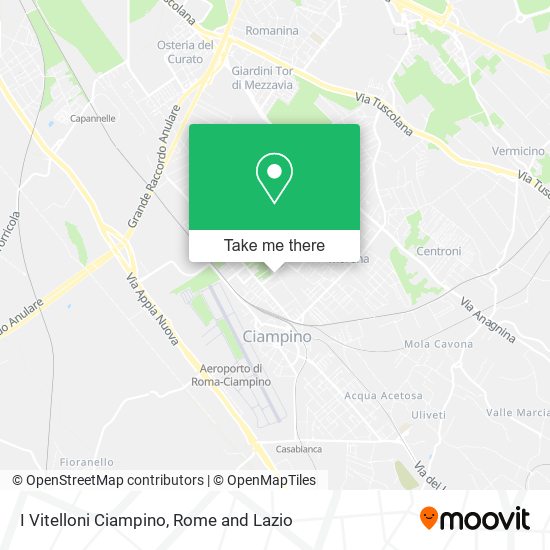 I Vitelloni Ciampino map