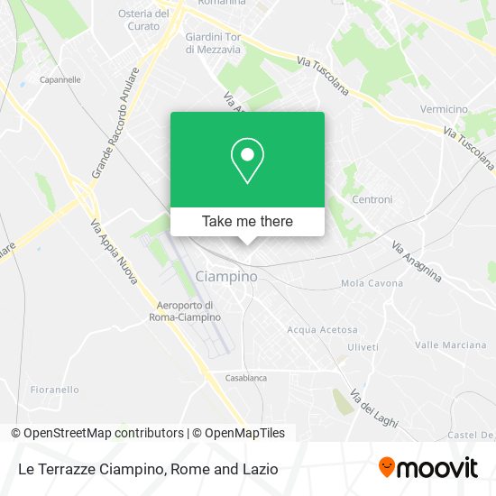 Le Terrazze Ciampino map