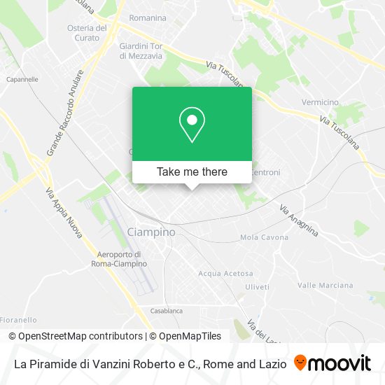 La Piramide di Vanzini Roberto e C. map
