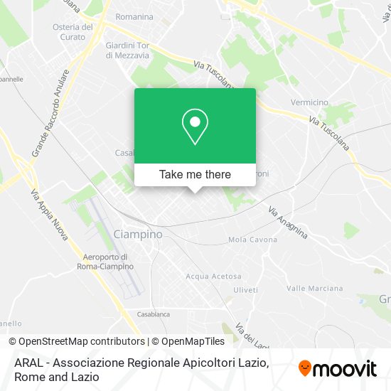 ARAL - Associazione Regionale Apicoltori Lazio map
