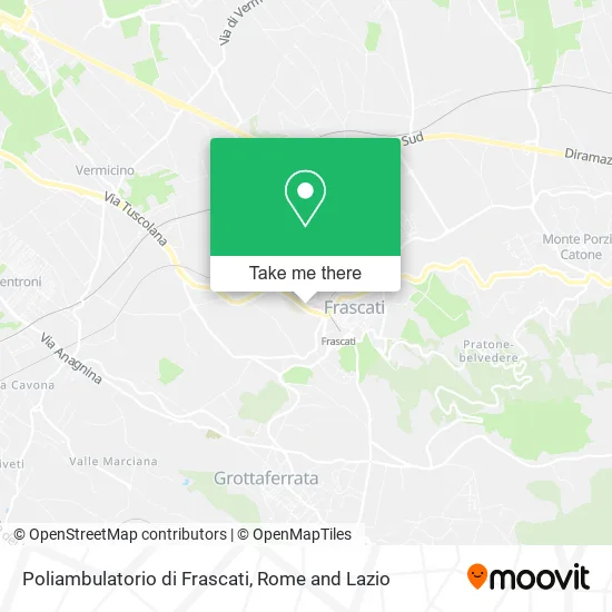 Frascati Polyclinic map