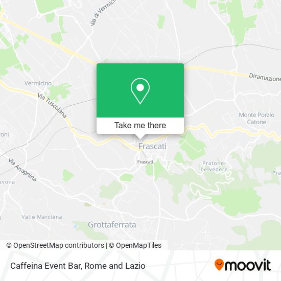 Caffeina Event Bar map