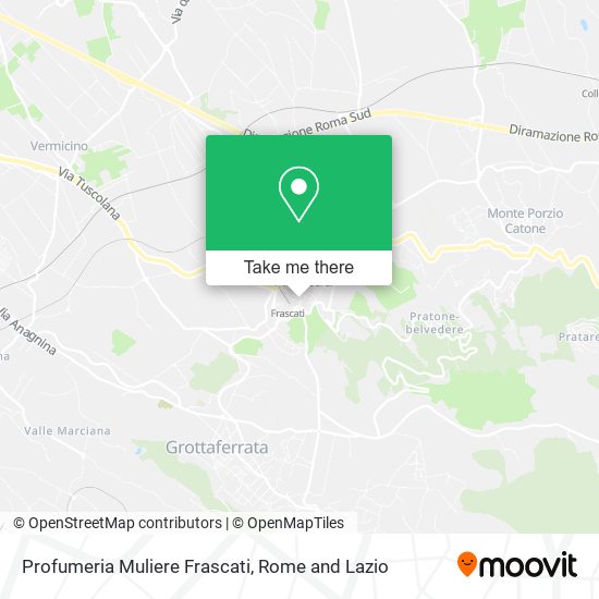 Profumeria Muliere Frascati map