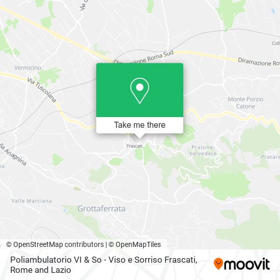 Poliambulatorio VI & So - Viso e Sorriso Frascati map