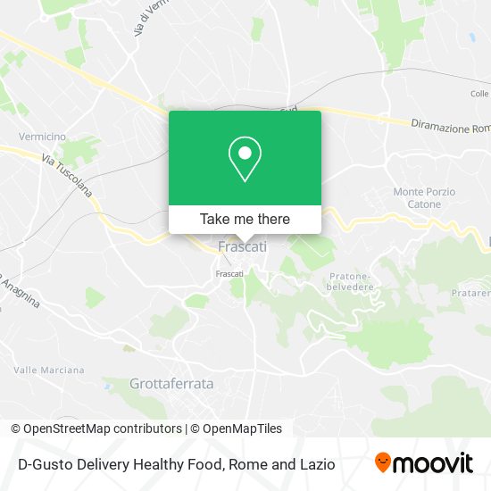 D-Gusto Delivery Healthy Food map