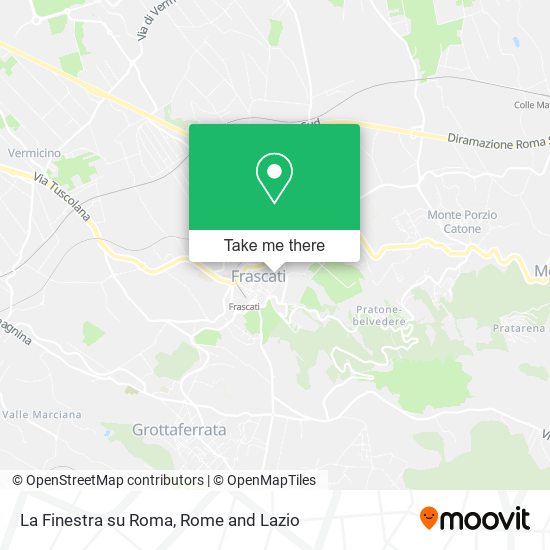 La Finestra su Roma map