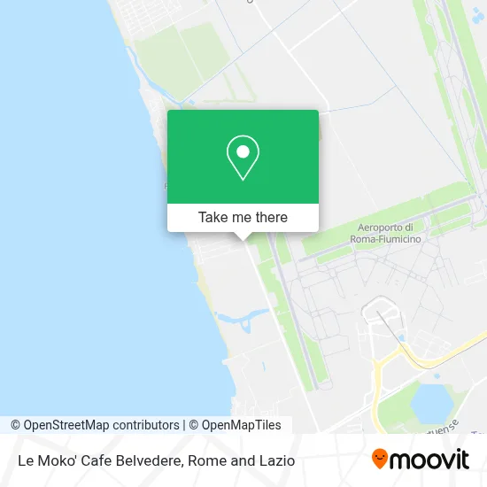 Le Moko' Cafe Belvedere map