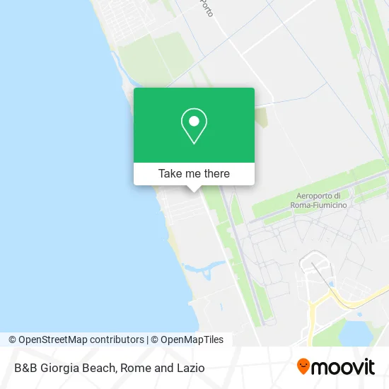 B&B Giorgia Beach map