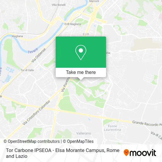 Tor Carbone IPSEOA - Elsa Morante Campus map
