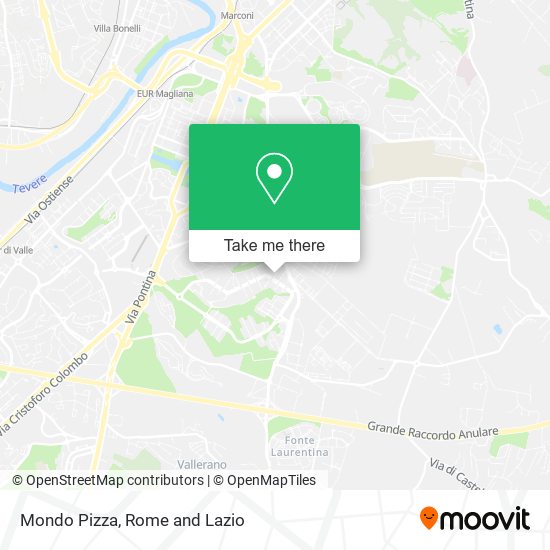 Mondo Pizza map