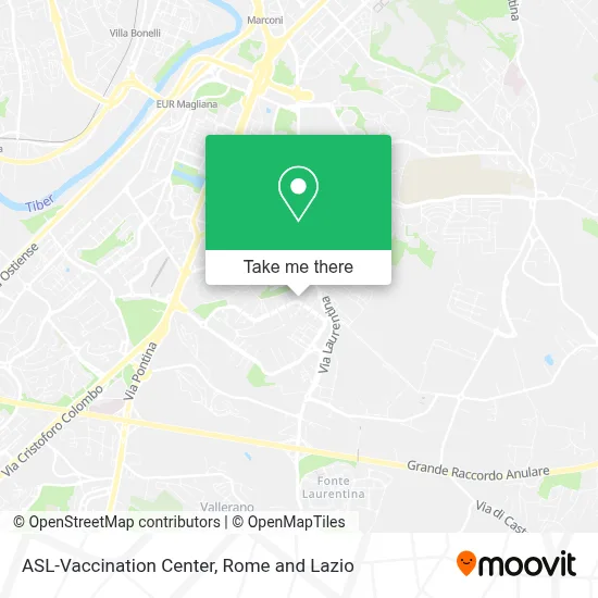 ASL-Vaccination Center map