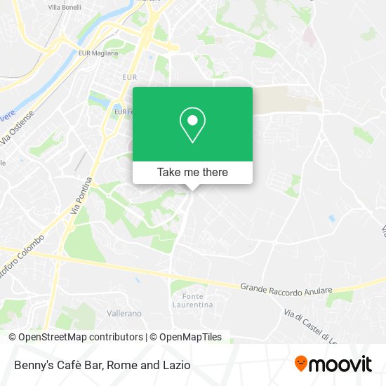 Benny's Cafè Bar map