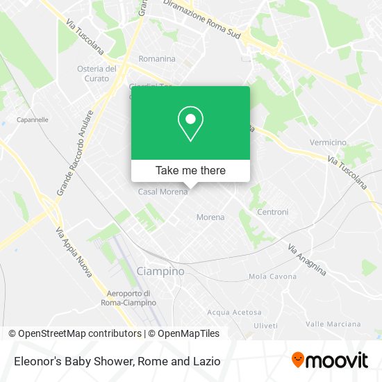 Eleonor's Baby Shower map