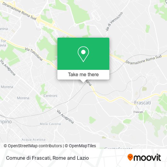 Comune di Frascati map