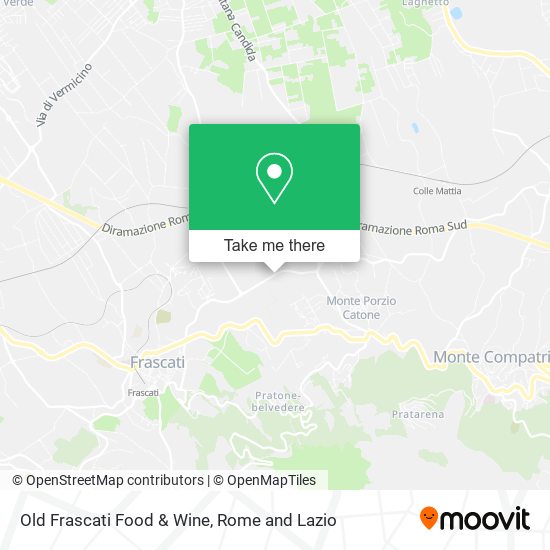 Old Frascati Food & Wine map