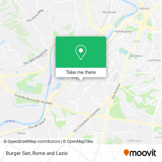 Burger San map