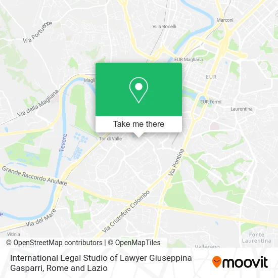 International Legal Studio of Lawyer Giuseppina Gasparri map