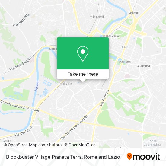 Blockbuster Village Pianeta Terra map