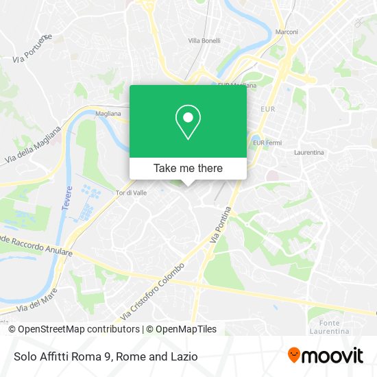 Solo Affitti Roma 9 map