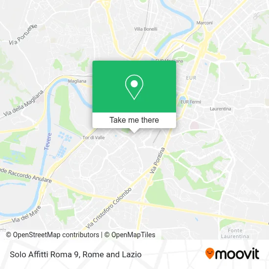 Solo Affitti Roma 9 map