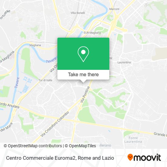 Centro Commerciale Euroma2 map
