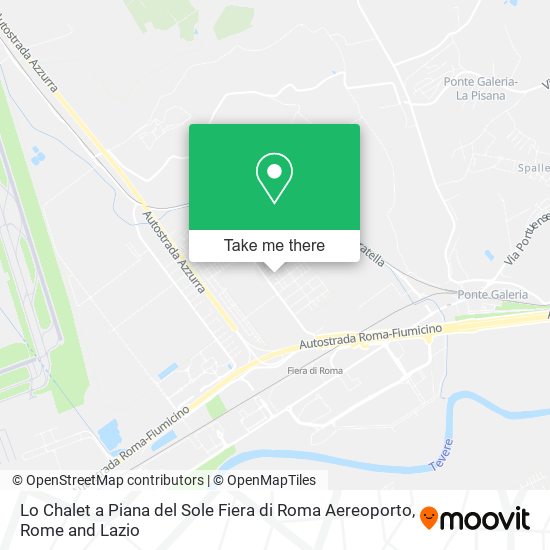 Lo Chalet a Piana del Sole Fiera di Roma Aereoporto map