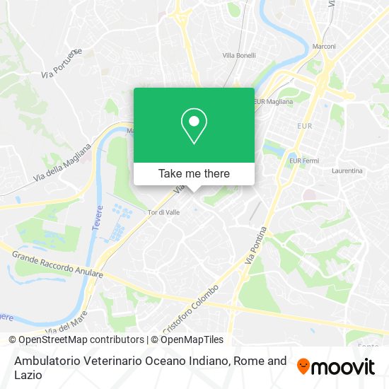 Ambulatorio Veterinario Oceano Indiano map