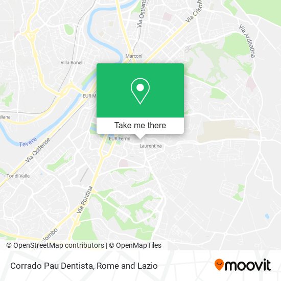 Corrado Pau Dentista map