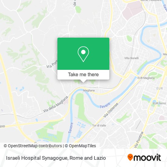 Israeli Hospital Synagogue map