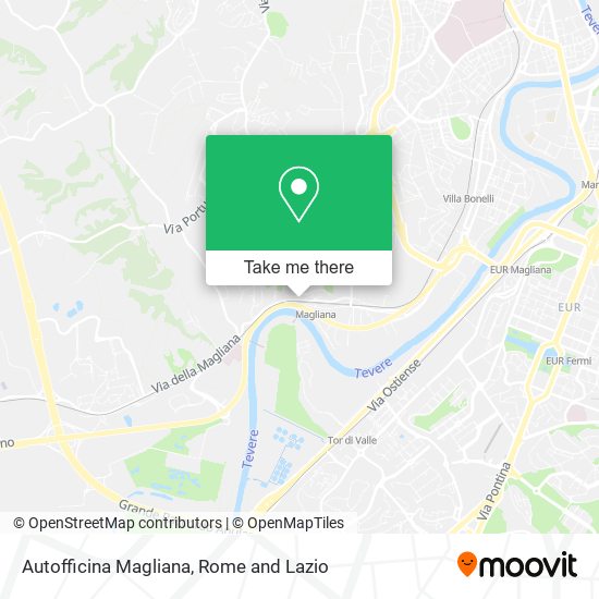 Autofficina Magliana map