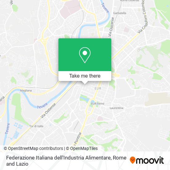 Federazione Italiana dell'Industria Alimentare map