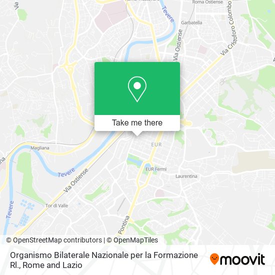 Organismo Bilaterale Nazionale per la Formazione Rl. map