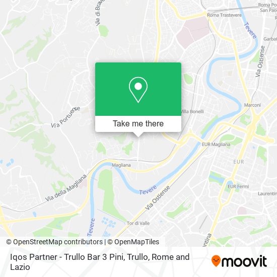 Iqos Partner - Trullo Bar 3 Pini, Trullo map