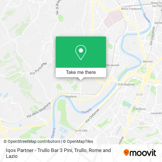 Iqos Partner - Trullo Bar 3 Pini, Trullo map
