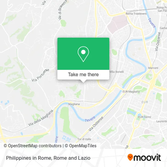 Philippines in Rome map