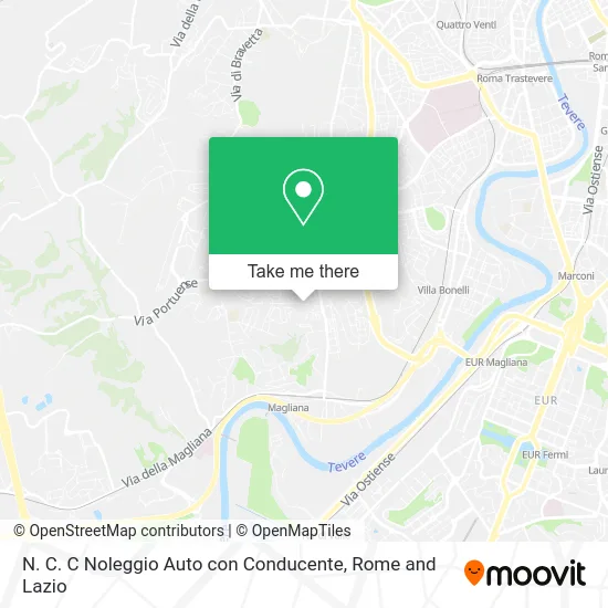 NCC Chauffeur Car Rental map