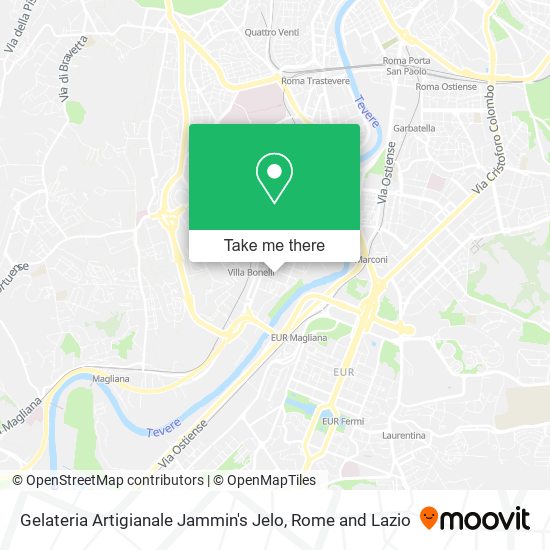 Gelateria Artigianale Jammin's Jelo map
