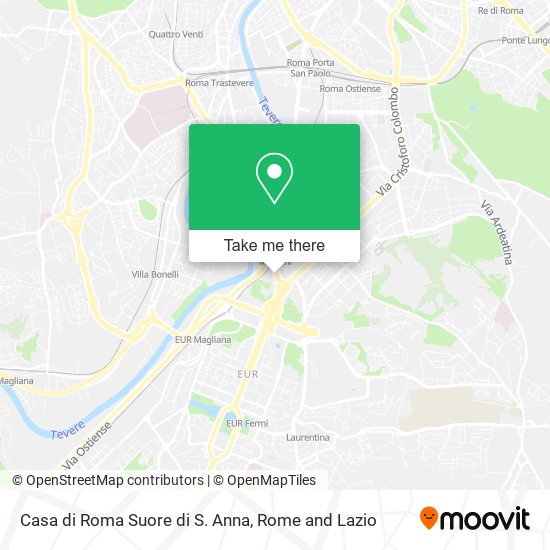 Casa di Roma Suore di S. Anna map