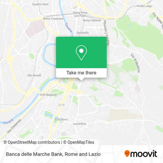 Banca delle Marche Bank map