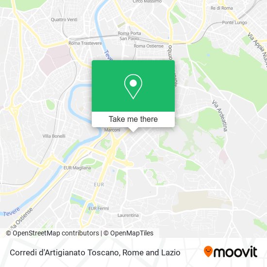 Corredi d'Artigianato Toscano map