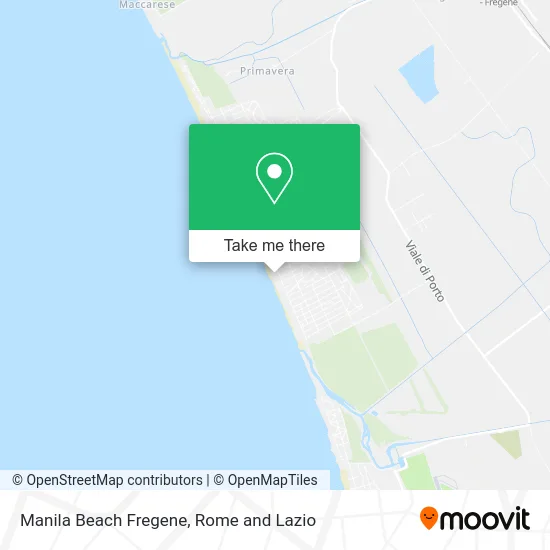 Manila Beach Fregene map