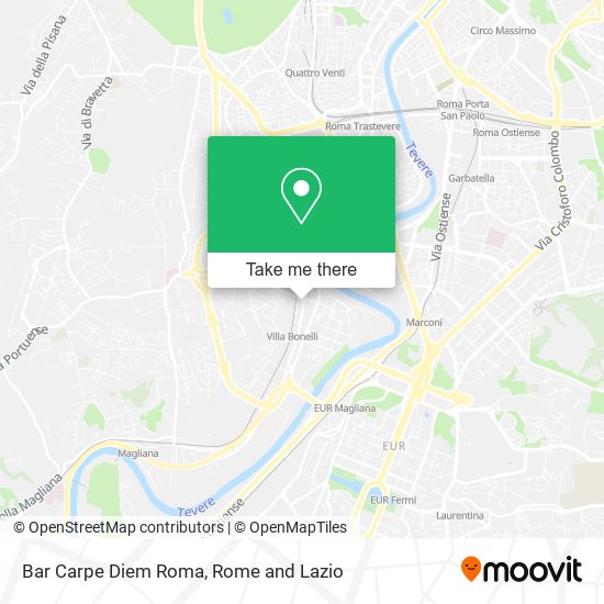 Bar Carpe Diem Roma map