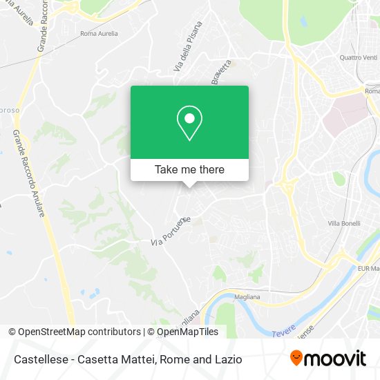 Castellese - Casetta Mattei map