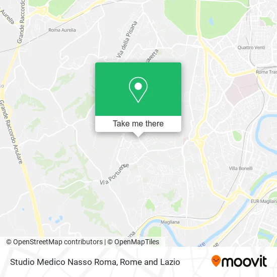 Nasso Medical Studio Rome map