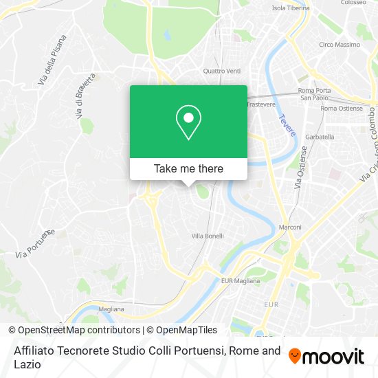 Affiliato Tecnorete Studio Colli Portuensi map